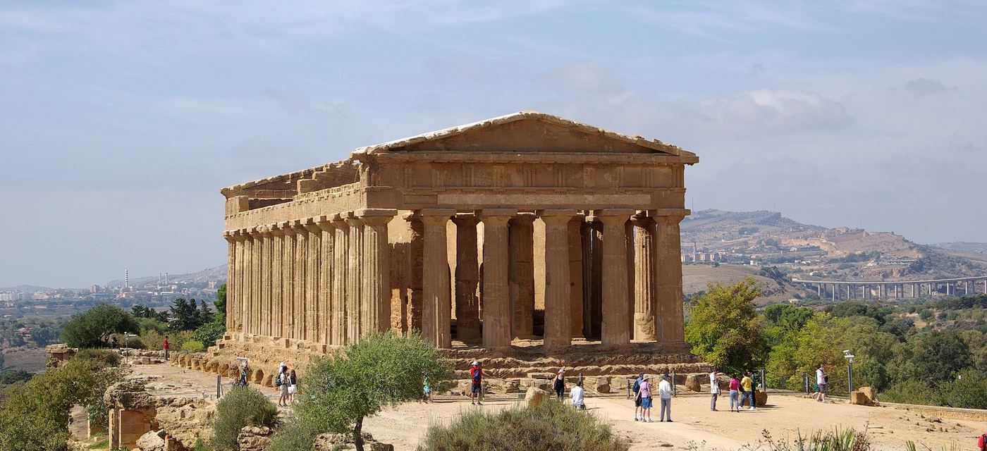 Tempeldalen (Valle dei Templi) ved Agrigento